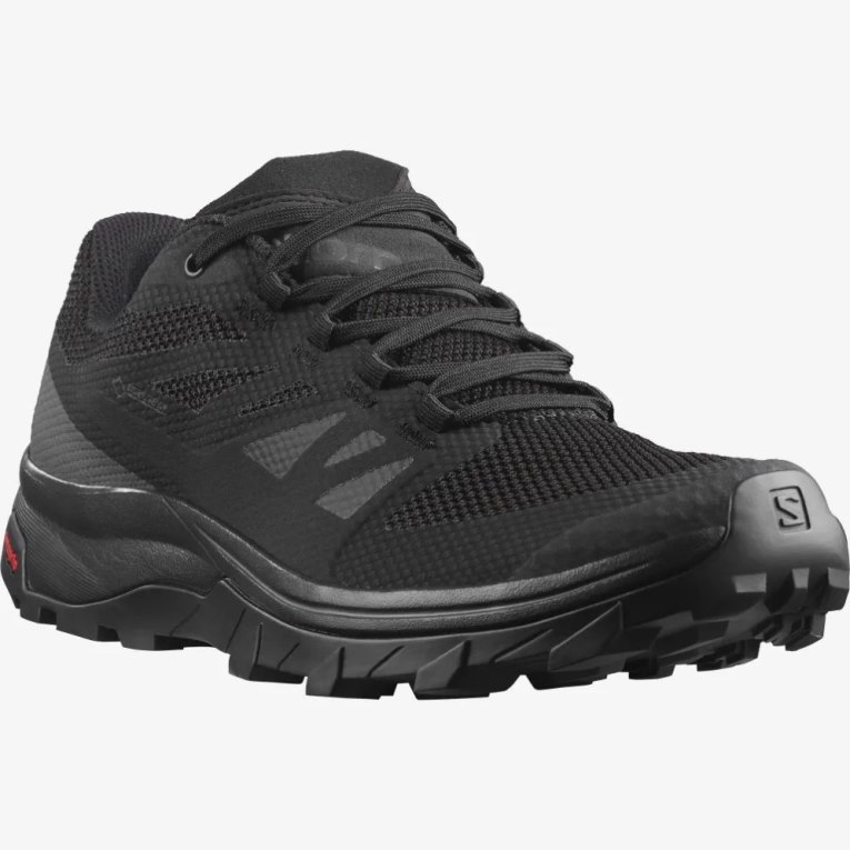 Tenis Senderismo Salomon Outline GTX Hombre Negros | MX IGPB148